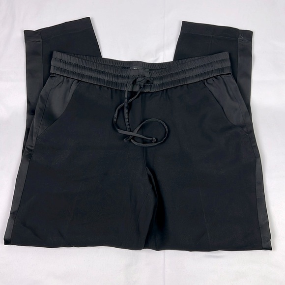 Ann Taylor Women’s 6 Black Pull-on Elastic Drawstring Pockets Ankle Pant - Picture 1 of 10